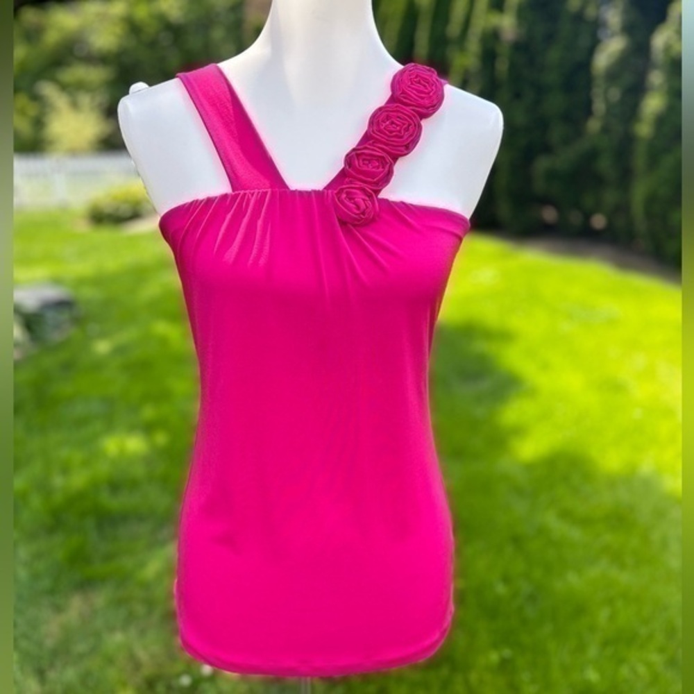 The Limited rose embellishment pink sleeveless tank top